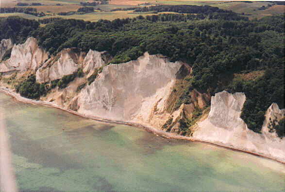 Kreideklippen der Insel Mn